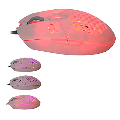 Topiky Ergonomische Kabelgebundene Gaming-Maus mit Lüfter, 4 Stufen Einstellbare DPI Bis zu 2000, Kabelgebundene Laptop-Gaming-Mäuse mit RGB-Lichtmodi für PC, Laptop, OS X Bild 1