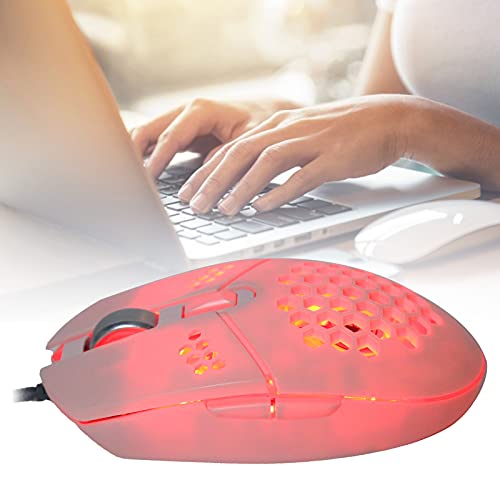Topiky Ergonomische Kabelgebundene Gaming-Maus mit Lüfter, 4 Stufen Einstellbare DPI Bis zu 2000, Kabelgebundene Laptop-Gaming-Mäuse mit RGB-Lichtmodi für PC, Laptop, OS X Bild 2