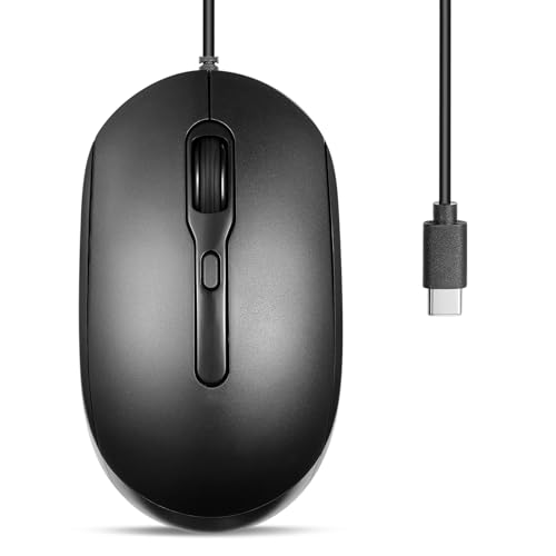 Perixx PERIMICE-222 Kabelgebundene Optische Maus, Verstellbare DPI 1200/1600/2000, Leiser klick, 1,8 m Kabel, Kompatibel mit Tablets Laptops PCs, Weiß Bild 1
