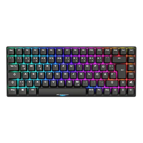Sharkoon Skiller SGK50 S3 PBT Schwarz, RGB Gaming Keyboard, Gateron G PRO 3.0 Yellow, 75% Layout Bild 3