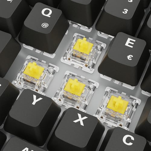Sharkoon Skiller SGK50 S3 PBT Schwarz, RGB Gaming Keyboard, Gateron G PRO 3.0 Yellow, 75% Layout Bild 4