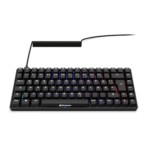 Sharkoon Skiller SGK50 S3 PBT Schwarz, RGB Gaming Keyboard, Gateron G PRO 3.0 Yellow, 75% Layout Bild 5