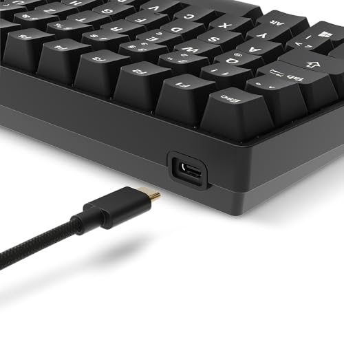 Sharkoon Skiller SGK50 S3 PBT Schwarz, RGB Gaming Keyboard, Gateron G PRO 3.0 Yellow, 75% Layout Bild 7