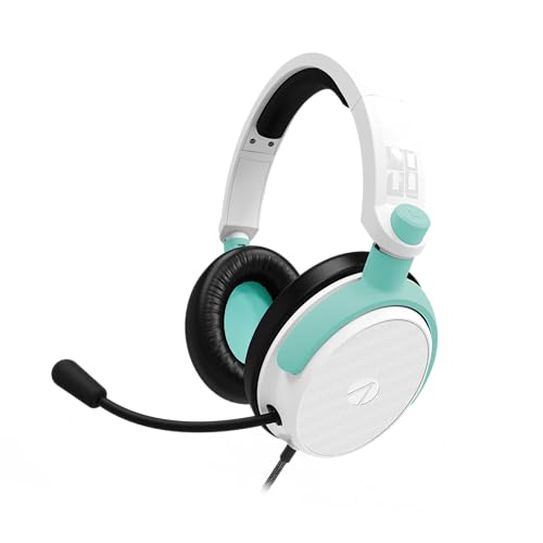 STEALTH C6-100 Gaming-Headset BURST Edition, Blaugrün, kompatibel mit aktuellen Konsolen, mit flexiblem Mikrofon, 3,5-mm-Klinkenstecker, 1,5 m Kabel, leicht, bequem und langlebig Bild 2