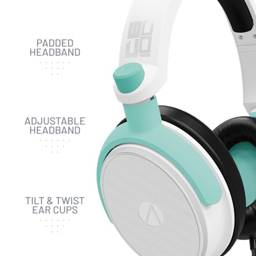 STEALTH C6-100 Gaming-Headset BURST Edition, Blaugrün, kompatibel mit aktuellen Konsolen, mit flexiblem Mikrofon, 3,5-mm-Klinkenstecker, 1,5 m Kabel, leicht, bequem und langlebig Bild 6