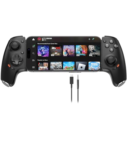 arVin Mobiler Gamepad-Controller für Android und iPhone 16/15 Serie (USB-C), unterstützt App-Tastenzuordnung, 3,5 mm Headset-Anschluss, Turbo, Makro-Taste, Hall-Joysticks, Cloud-Gaming, Streaming auf Bild 1