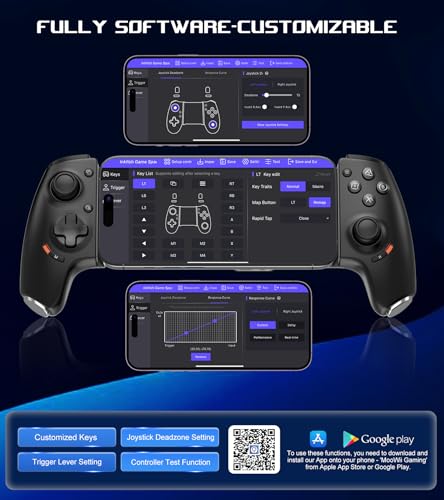 arVin Mobiler Gamepad-Controller für Android und iPhone 16/15 Serie (USB-C), unterstützt App-Tastenzuordnung, 3,5 mm Headset-Anschluss, Turbo, Makro-Taste, Hall-Joysticks, Cloud-Gaming, Streaming auf Bild 7
