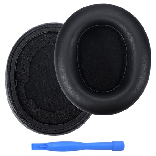 Ersatz Ohrpolster für SteelSeries Arctis Nova Pro Wireless Kopfhörer von MMOBIEL - Memory- Schaumstoff und Protein PU Kopfhörer Ohrpolster - Ersatzpolster – Schwarz Bild 1