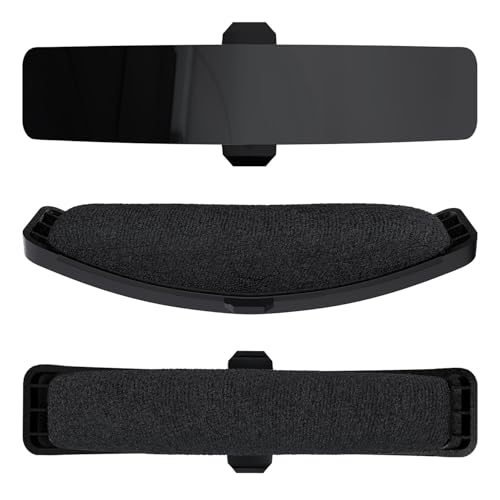 Stirnband Ersatz für Logitech G Astro A50 Gen 4 Kopfhörer von MMOBIEL – Velours Kopfbandpolster – Kopfhörer-Ersatzband - Headset Kopfkissen-Abdeckung Reparaturteil - Schwarz Bild 2