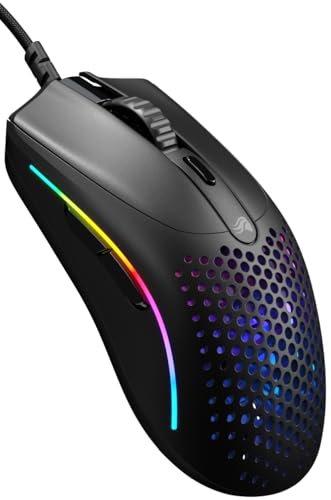 GLORIOUS Model O 2 Mini trådbunden gamingmus - superlätt (49 g), optisk 26K-Sensor, Motion Sync, 80 miljoner klick, 6 knappar, för små händer, passar fps, MMO, MOBA Och Battle Royale - Svart Bild 1
