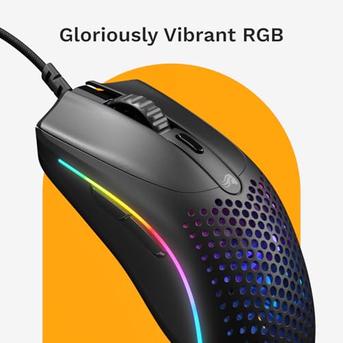 GLORIOUS Model O 2 Mini trådbunden gamingmus - superlätt (49 g), optisk 26K-Sensor, Motion Sync, 80 miljoner klick, 6 knappar, för små händer, passar fps, MMO, MOBA Och Battle Royale - Svart Bild 5