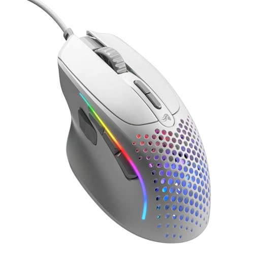 GLORIOUS Gaming Model I 2 Wired Mouse: 9 programmierbare Tasten (2 tauschbar), superleichte 66 g, optischer 26k-Sensor, Sch. 80M Klicks, MMO/MOBA/FPS, ergonomische Seitliche Daumenauflage RGB, weiß Bild 1