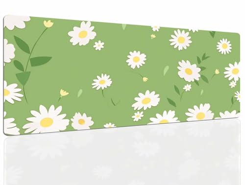 Mauspad Gänseblümchen Gaming Mousepad XXL Mauspad Gaming 1400x700, Mousepads Wasserdicht Mauspads Anti-Rutsch, Schreibtischunterlage Mousepad Groß Mouse Maus Pad Mat, Gaming Desk Pad, Büro Deskmat 23 Bild 1