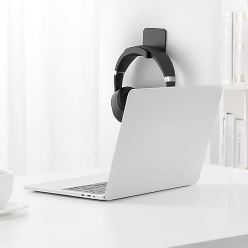 Generisch 2 Stück Headset Halterung,Kopfhörer Ständer,Kopfhörerhalter,Universal Selbstklebend Kopfhörer Haken für Over Ear Kopfhörer,Gaming Headset,Ohrhörer Aufhänger zum Schreibtisch,Wand Bild 5