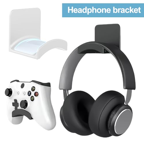 Kopfhörerständer-Halter – selbstklebender Gaming-Kopfhörer-Aufhänger, Kopfhörerhalter for den Schreibtisch, universeller Schreibtisch-Wandhalterungshaken Bild 2
