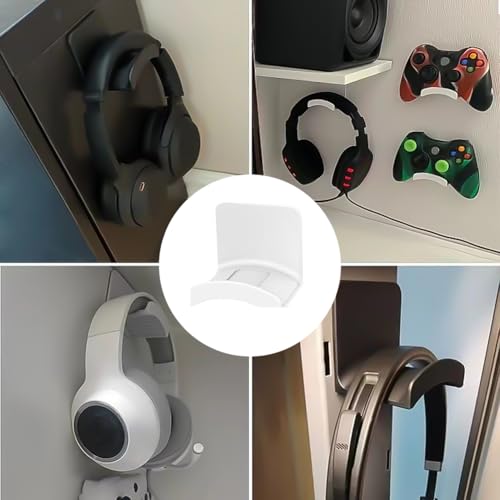 Kopfhörerständer-Halter – selbstklebender Gaming-Kopfhörer-Aufhänger, Kopfhörerhalter for den Schreibtisch, universeller Schreibtisch-Wandhalterungshaken Bild 7