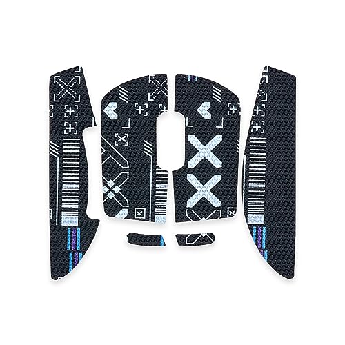 HUYUN Maus Seitenteile/Anti Schweiß Paste Grip Tape Ersatz für Logit G Pro X Superlight zweite Generation Wireless Gaming Maus (Muster schwarz) Bild 1