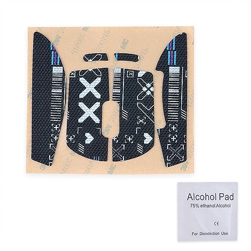 HUYUN Maus Seitenteile/Anti Schweiß Paste Grip Tape Ersatz für Logit G Pro X Superlight zweite Generation Wireless Gaming Maus (Muster schwarz) Bild 2