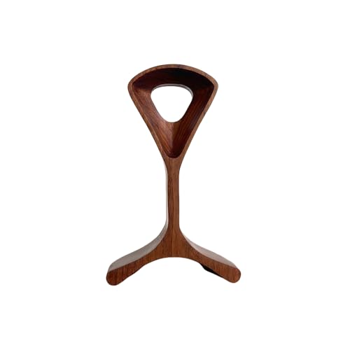 Kopfhörerständer/Kopfhörer-Aufhänger aus Holz/Headset-Halter aus Holz/Kopfhörer-Schreibtisch-Display-Aufhänger – Headsets aus Holz mit Walnuss-Finish Bild 1