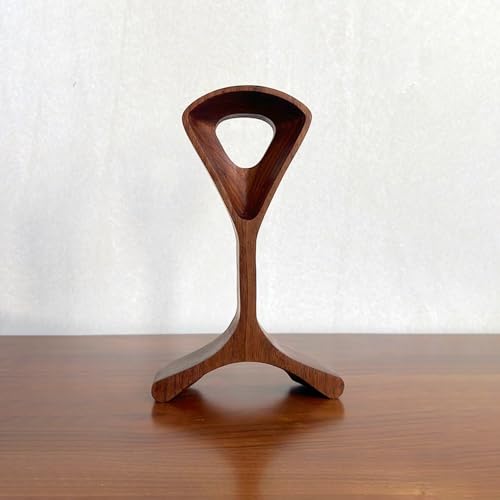Kopfhörerständer/Kopfhörer-Aufhänger aus Holz/Headset-Halter aus Holz/Kopfhörer-Schreibtisch-Display-Aufhänger – Headsets aus Holz mit Walnuss-Finish Bild 2