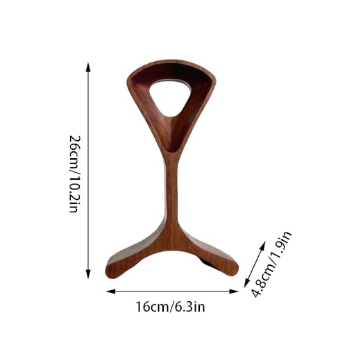 Kopfhörerständer/Kopfhörer-Aufhänger aus Holz/Headset-Halter aus Holz/Kopfhörer-Schreibtisch-Display-Aufhänger – Headsets aus Holz mit Walnuss-Finish Bild 3