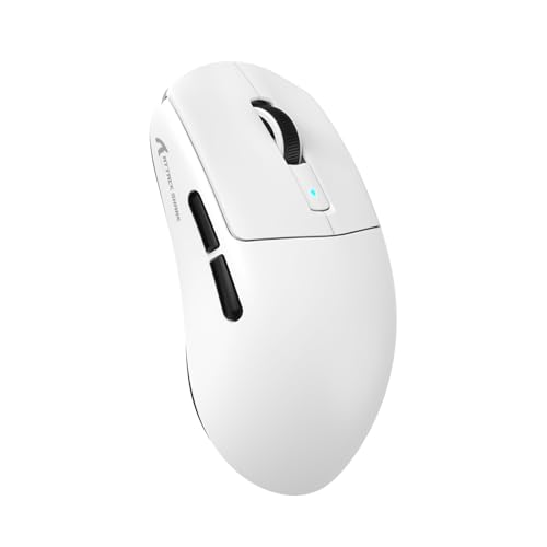 MAMBASNAKE x Attack Shark R6 Superlight Gaming Mouse, PixArt PAW3950MAX Sensor, 8K Wireless/BT/2.4G, 42000 DPI, for Win11/Xbox/PS/Mac - White Bild 1