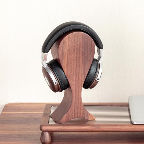 Kopfhörerständer for den Schreibtisch – Headset-Ständer aus massivem Holz for den Schreibtisch – robuster Kopfhörerhalter, Schreibtischständer aus Holz, Gaming-Kopfhörerständer Bild 6