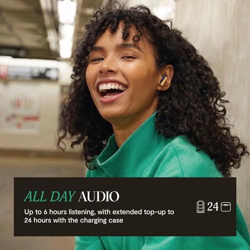 Marley Little Bird True Wireless Bluetooth Kopfhörer – IPX4 Kopfhörer kabellos mit Mikrofon, 24 Stunden Wiedergabezeit, In-Ear Ohrhörer klein, USB-C-Schnellladecase, Blau Bild 5