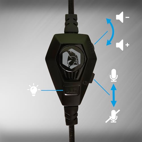 Empire Gaming H-13 RGB Kopfhörer für PS5, PS4, Xbox, Switch, PC, Mac, Smartphones, Tablets, High Definition Sound, Flexibles Mikrofon, Schwarz Bild 7
