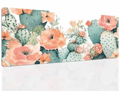 Mauspad Flowers Gaming Mousepad XXL Mauspad Gaming 1400x700, Mousepads Wasserdicht Mauspads Anti-Rutsch, Schreibtischunterlage Mousepad Groß Mouse Maus Pad Mat, Gaming Desk Pad, Büro Deskmat 128 Bild 1