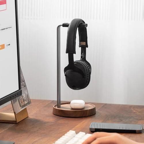 Kopfhörerständer, Headset-Ständer for den Schreibtisch, universeller Kopfhörerhalter mit Aufbewahrungsbasis for Gaming Bild 4