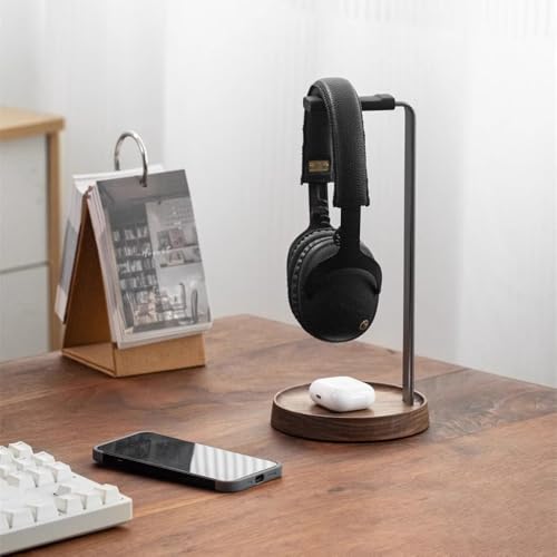 Kopfhörerständer, Headset-Ständer for den Schreibtisch, universeller Kopfhörerhalter mit Aufbewahrungsbasis for Gaming Bild 5