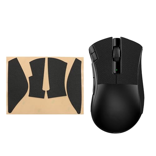 kwmobile Gaming Maus Grip Tape kompatibel mit Razer DeathAdder V2 X Maus - Rutschfestes Griffband für PC Maus - Schwarz Bild 1