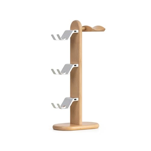 Kopfhörerständer for den Schreibtisch, universeller Headset-Halter, Aufhänger aus Aluminium mit schützendem Silikonpolster, Gaming-Headset-Zubehör(White) Bild 1
