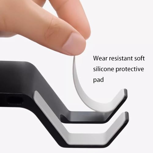 Kopfhörerständer for den Schreibtisch, universeller Headset-Halter, Aufhänger aus Aluminium mit schützendem Silikonpolster, Gaming-Headset-Zubehör(White) Bild 5