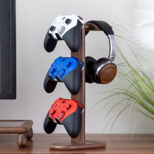 Kopfhörerständer for den Schreibtisch, Headset-Ständer und langlebiger Headset-Halter, Premium-Schreibtisch-Organizer for Gaming- und Büro-Kopfhörer(White) Bild 2
