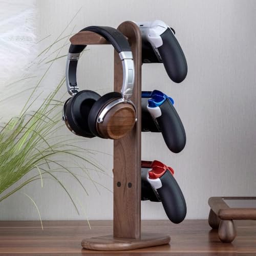 Kopfhörerständer for den Schreibtisch, Headset-Ständer und langlebiger Headset-Halter, Premium-Schreibtisch-Organizer for Gaming- und Büro-Kopfhörer(White) Bild 4