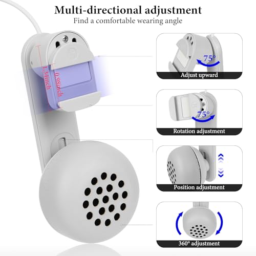 GEEKRIA VR Audio-Enhancer Ohrpolster (1 Paar), On-Ear-Anbau, kompatibel mit Meta Quest 3/2, Noise-Isolation gegen Soundaustritt, Komfort für VR-Gaming-Headset-Zubehör Bild 3