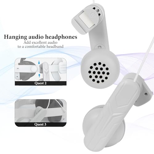GEEKRIA VR Audio-Enhancer Ohrpolster (1 Paar), On-Ear-Anbau, kompatibel mit Meta Quest 3/2, Noise-Isolation gegen Soundaustritt, Komfort für VR-Gaming-Headset-Zubehör Bild 4