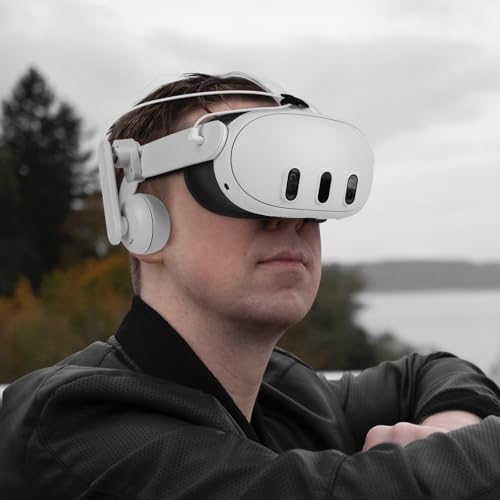 GEEKRIA VR Audio-Enhancer Ohrpolster (1 Paar), On-Ear-Anbau, kompatibel mit Meta Quest 3/2, Noise-Isolation gegen Soundaustritt, Komfort für VR-Gaming-Headset-Zubehör Bild 6