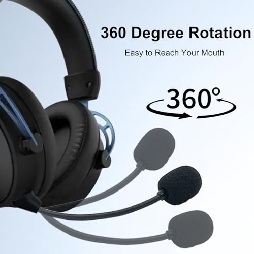 Ersatz-Mikrofon Boom Mic Kompatibel mit HyperX Cloud Alpha Cloud Alpha S Pro Gaming Kopfhörer für PS4 Xbox One Computer PC Geräuschreduzierung, Flexibel Microphone 3,5 mm Jack Bild 5