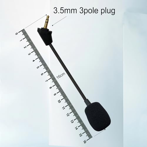 Ersatz-Mikrofon Boom Mic Kompatibel mit HyperX Cloud Alpha Cloud Alpha S Pro Gaming Kopfhörer für PS4 Xbox One Computer PC Geräuschreduzierung, Flexibel Microphone 3,5 mm Jack Bild 7
