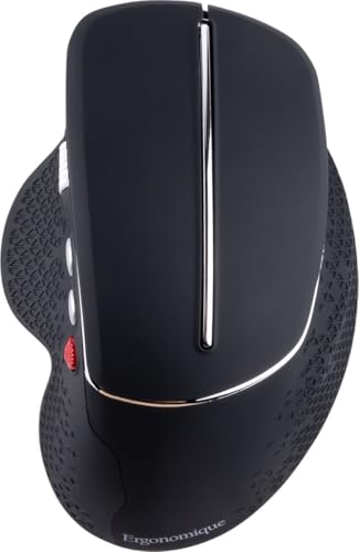 Ergonomische Jaguar-Funkmaus für Rechtshänder mit einzigartiger Daumen-Scrollfunktion, anpassbare DPI, USB-A-Dongle-Aufbewahrungsfach, präzise und kompakte PC- und Laptop-Maus Bild 3