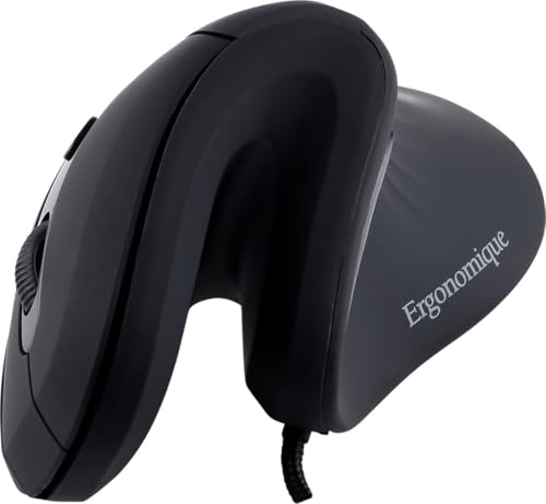 Ergonomische Cobra-Computermaus mit Kabel für Rechtshänder, USB-Kabel 170 cm, Geräuschlos, Bewegungsfreiheit, hohe Auflösung, einstellbare DPI, ergonomisches Handgriffdesign für Komfort am Handgelenk Bild 2