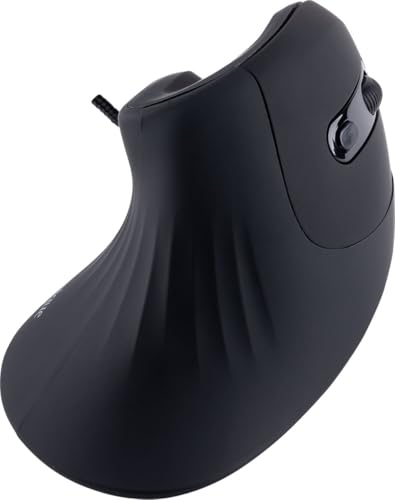 Ergonomische Cobra-Computermaus mit Kabel für Rechtshänder, USB-Kabel 170 cm, Geräuschlos, Bewegungsfreiheit, hohe Auflösung, einstellbare DPI, ergonomisches Handgriffdesign für Komfort am Handgelenk Bild 6