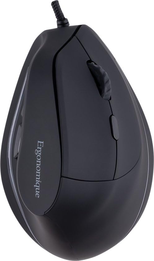 Ergonomische Falcon-Computermaus mit Kabel für Rechtshänder, USB-Kabel 170 cm, Bewegungsfreiheit, hohe Auflösung, anpassbare DPI, ergonomisches Handshake-Design reduziert Schmerzen im Handgelenk Bild 3