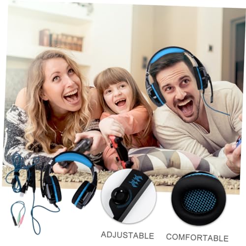 DOITOOL Gaming-Headset Treiber Kompatibel Für Pc Und Bequeme Ohrpolster Kabelgebundener Sound Für Spiele Inklusive Adapterkabel Für Diverse Geräte Bild 2