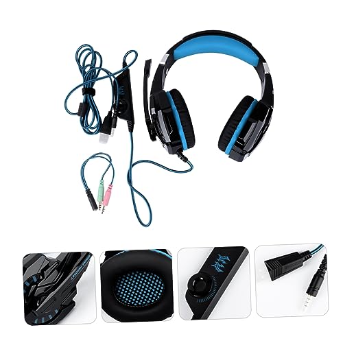 DOITOOL Gaming-Headset Treiber Kompatibel Für Pc Und Bequeme Ohrpolster Kabelgebundener Sound Für Spiele Inklusive Adapterkabel Für Diverse Geräte Bild 4
