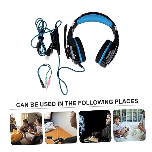 DOITOOL Gaming-Headset Treiber Kompatibel Für Pc Und Bequeme Ohrpolster Kabelgebundener Sound Für Spiele Inklusive Adapterkabel Für Diverse Geräte Bild 7
