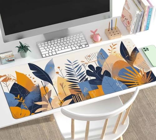 Mauspad Gaming Groß 900x500x4mm Abstrakt XXL Mousepad Groß Wassxerdicht Tischunterlage Speed Gaming Maus Tastatur Matte PC Laptop rutschfeste Gummibasis Mouse Mat für Office Home Gamer J-10 Bild 2